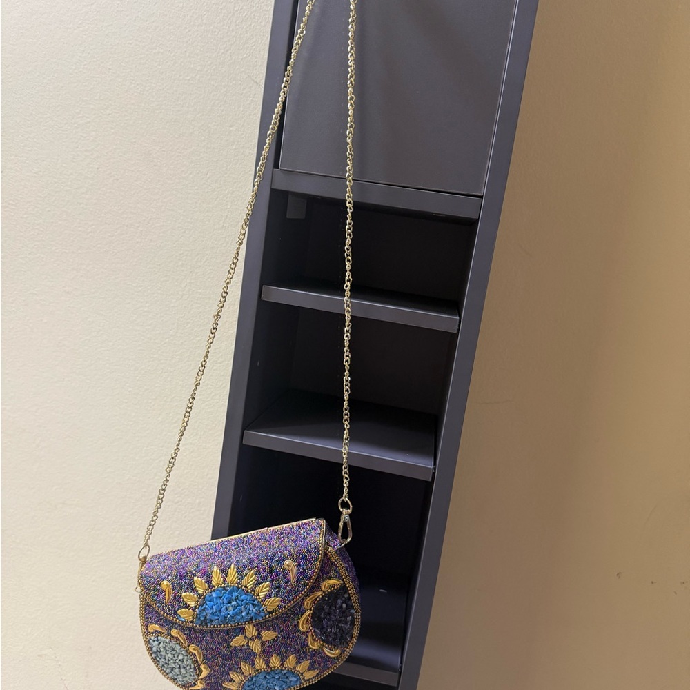 Vibrant Beaded Crossbody Bag